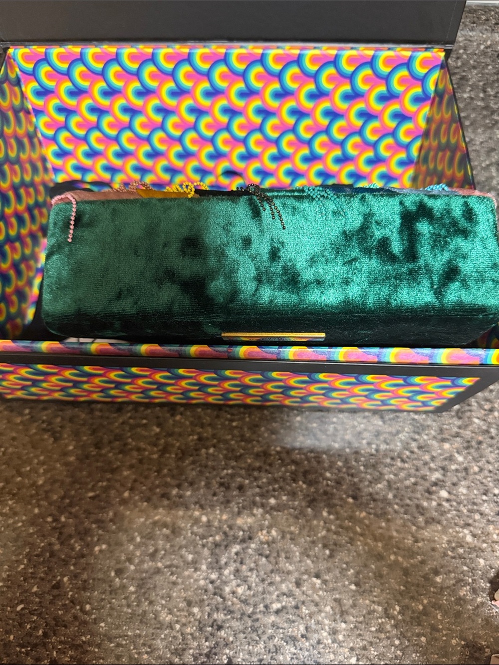 Kurt Geiger Multicolor Beaded Fringe crossbody (box included) - Picture 7 of 9